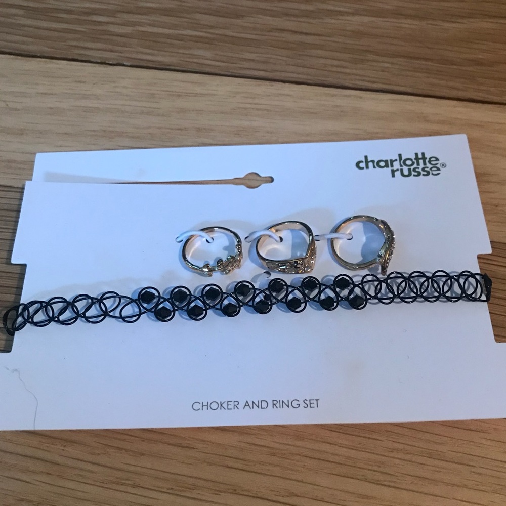 Charlotte Russe Choker and Ring Set